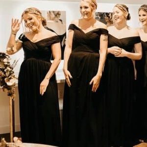 Black bridesmaid dress
